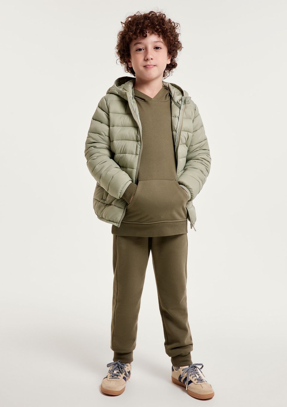 Calça Básica Infantil Unissex Jogger - Verde