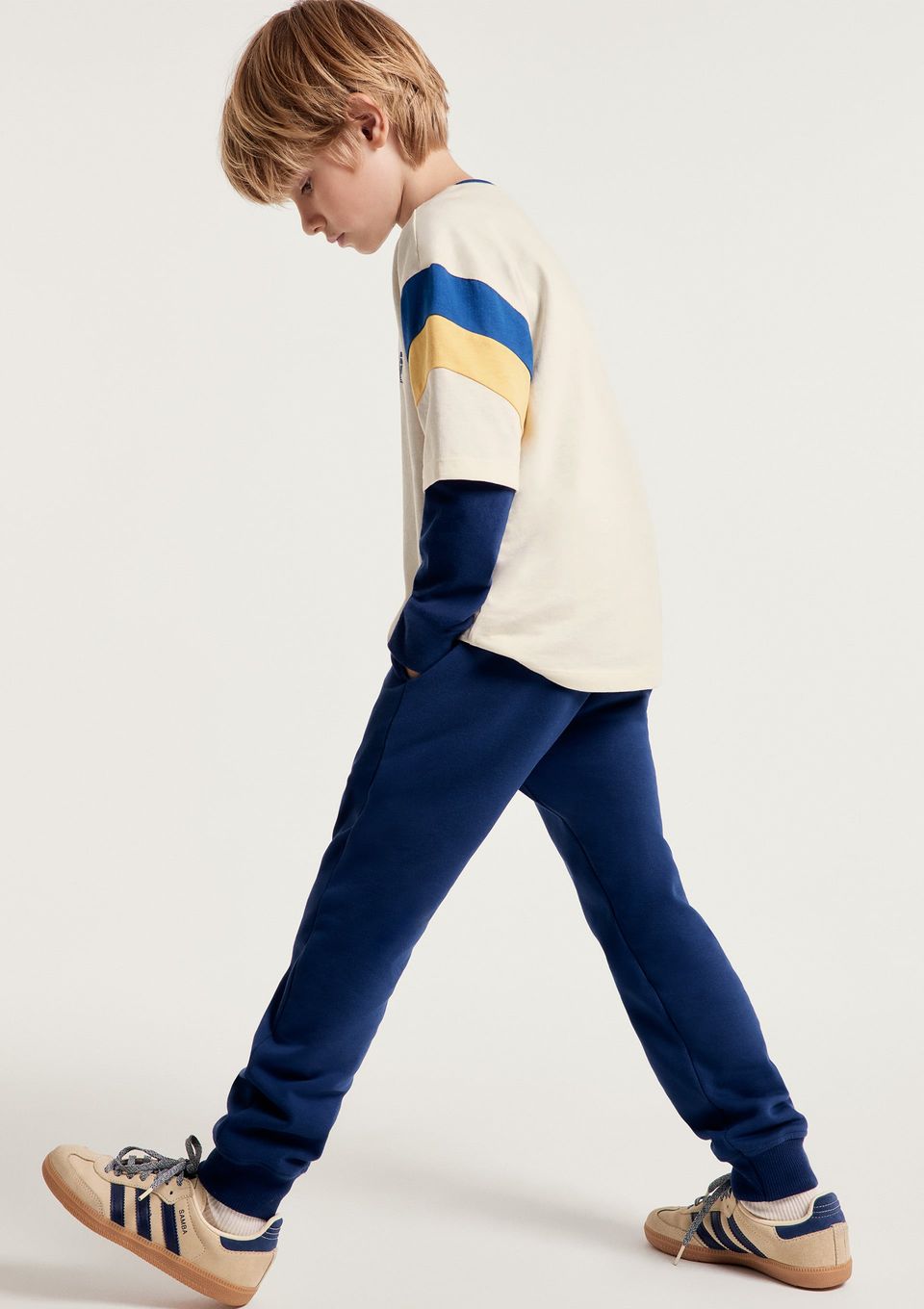 Calça Básica Infantil Unissex Jogger - Azul