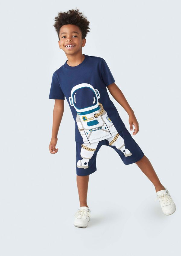 Conjunto Infantil Menino Astronauta - Azul 012