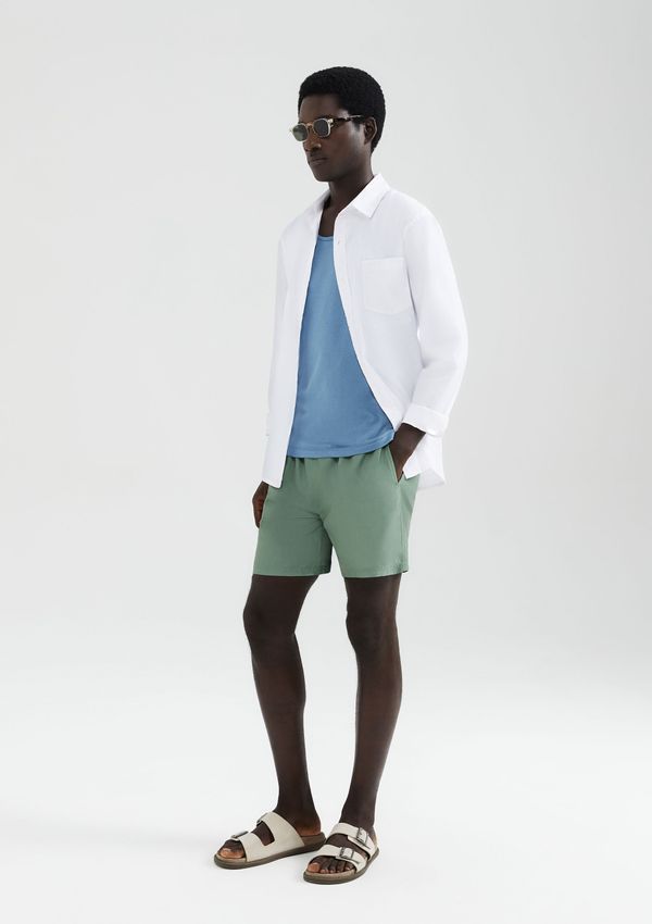 Shorts Praia Básico Masculino - Verde P