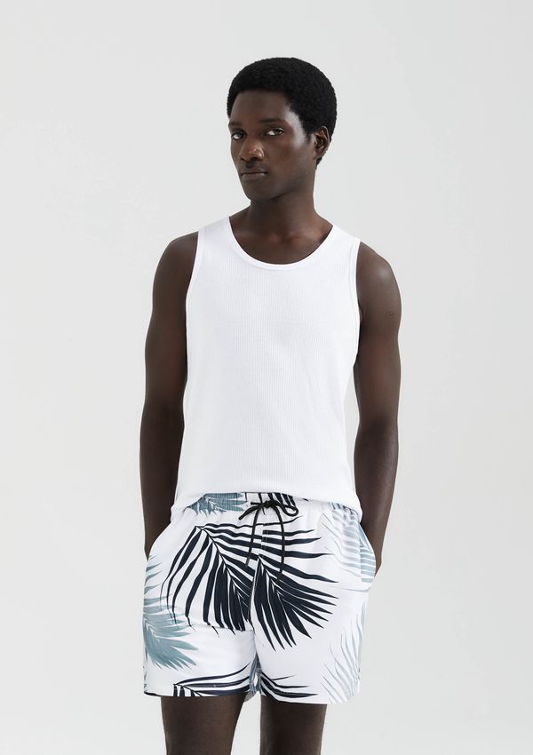 Shorts Praia Masculino Estampado - Off white G