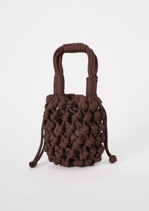 Bolsa Feminina Média Tiracolo Trançada - Marrom UNI