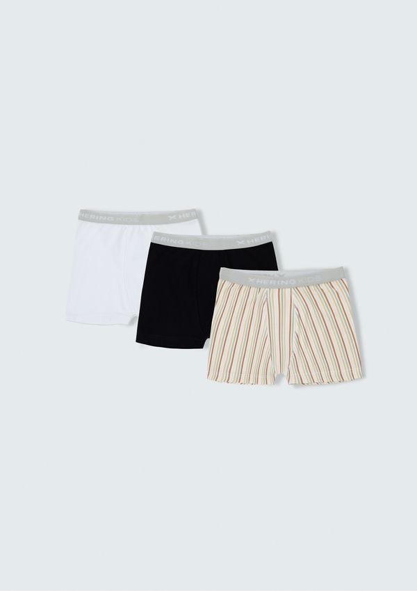 Kit Com 3 Cuecas Infantil Boxer - Multicolorido 010