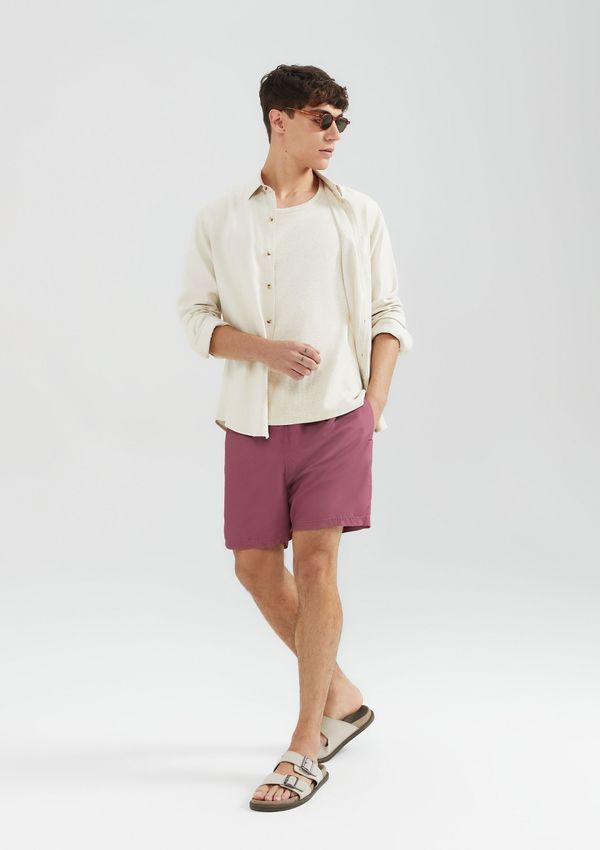 Shorts Praia Básico Masculino - Rosa M