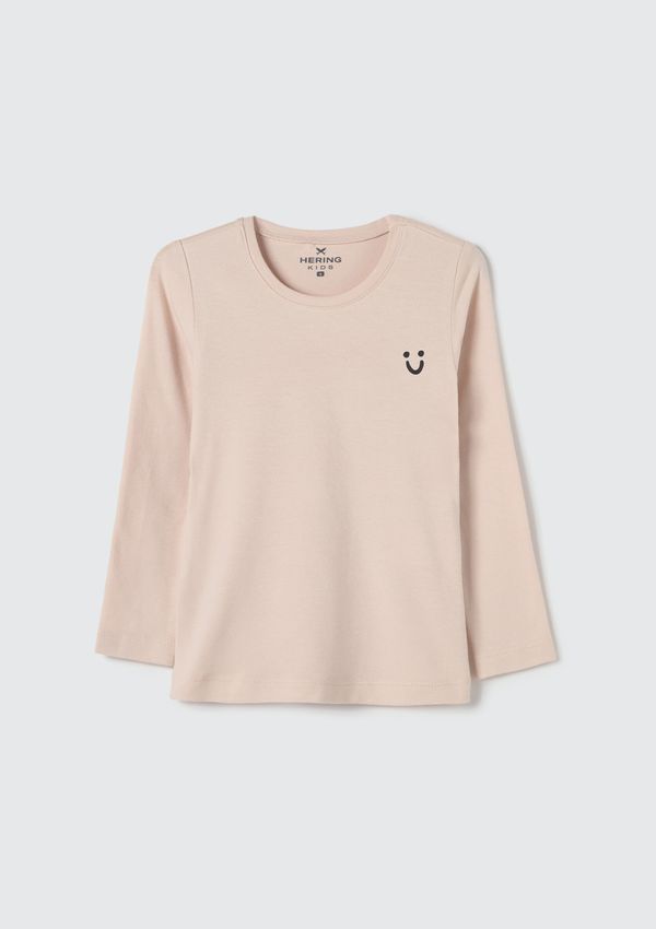 Blusa Básica Infantil Menina Toddler Manga Longa - Rosa 003