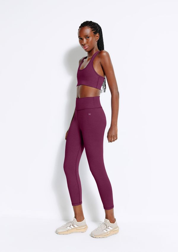 Calça Legging Esportiva Feminina Com Secagem Rápida - Vinho G
