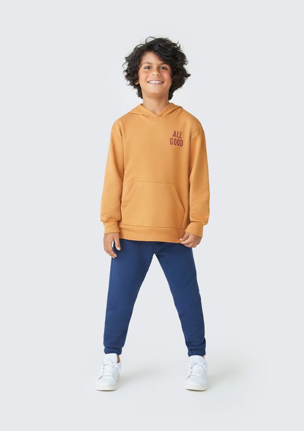 Conjunto de Moletom Infantil Menino Com Estampa - Marrom 010