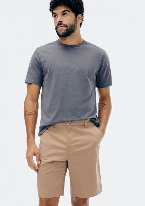 Bermuda Masculina Chino Em Sarja Peletizada - Bege 044