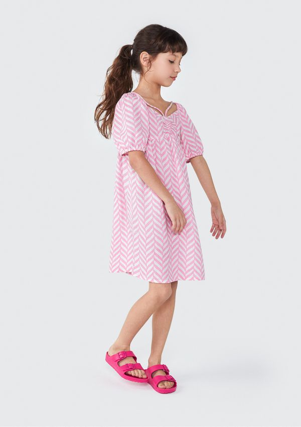 Vestido Curto Infantil - Rosa 012