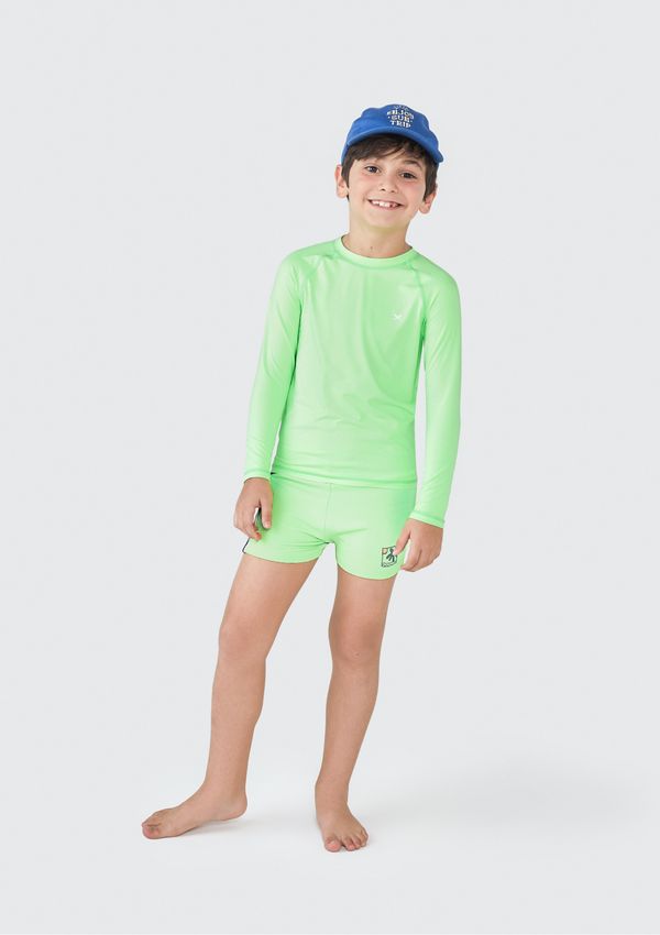 Sunga Infantil Box Com Proteção UV - Verde 008