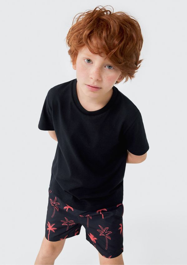 Shorts Infantil Menino Estampado - Preto 008