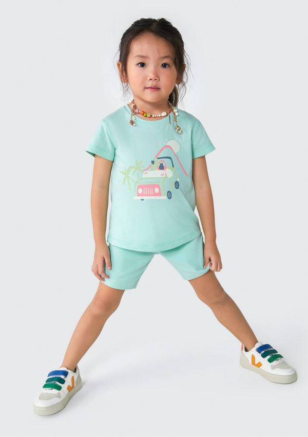 Bermuda Ciclista Infantil Menina Toddler - Verde 002