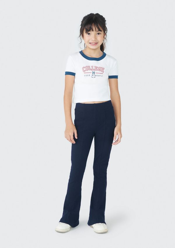 Calça Infantil Menina Flare - Azul 010