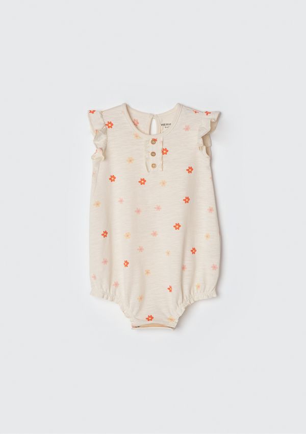Banho de Sol Bebê Menina Estampado - Amarelo 09M