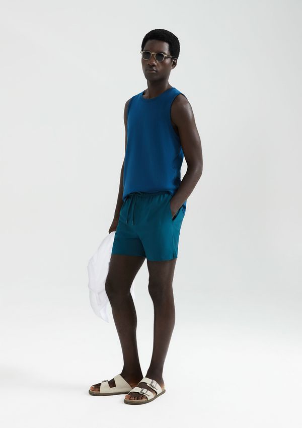 Shorts Praia Masculino Com Elastano - Verde G
