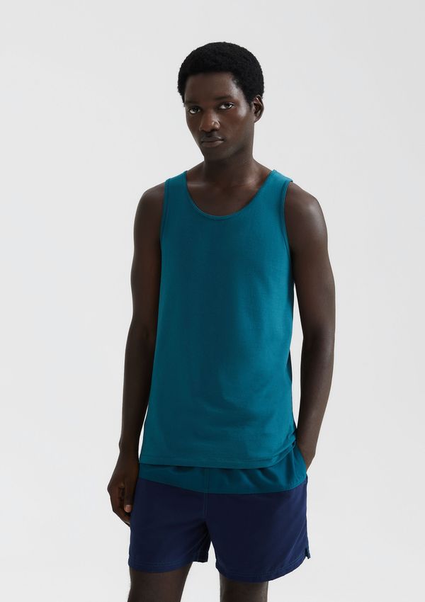 Regata Básica Masculina Slim - Verde M
