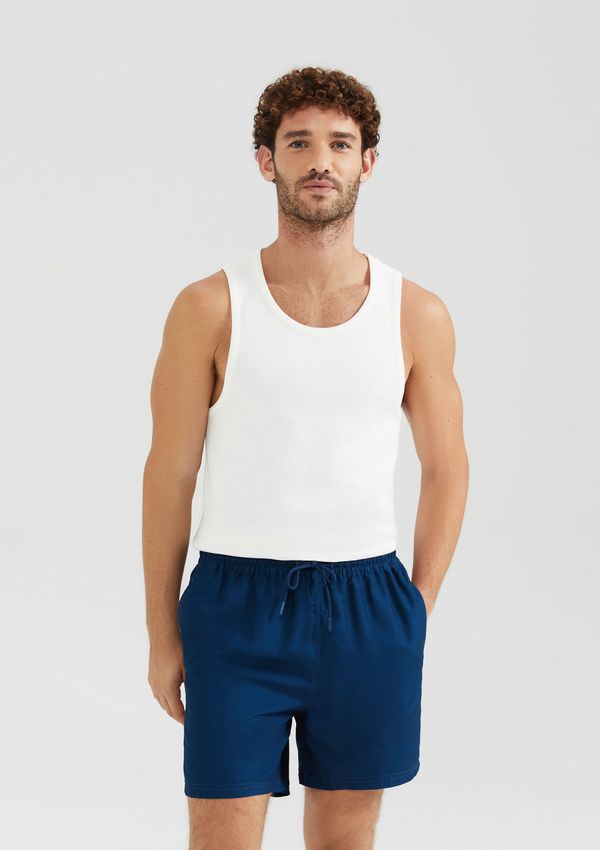 Shorts Praia Básico Masculino - Azul XG