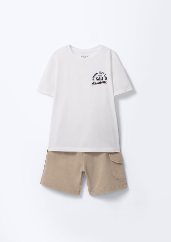 Conjunto Infantil Menino Estampado - Off white 006