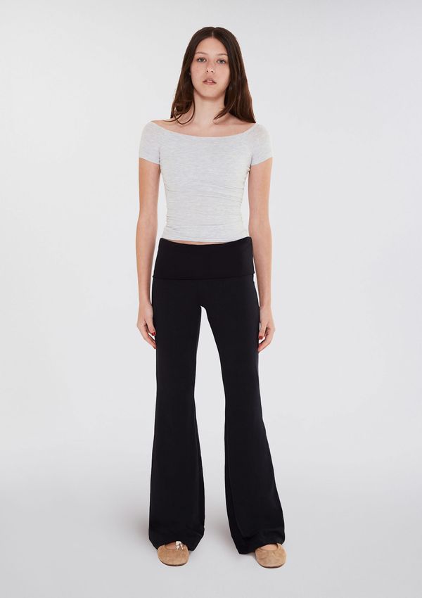 Calça Teen Flare Com Cós Dobrável - Preto XP