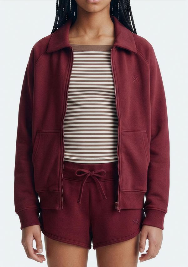 Shorts Teen Runner Com Bordado - Vinho XP