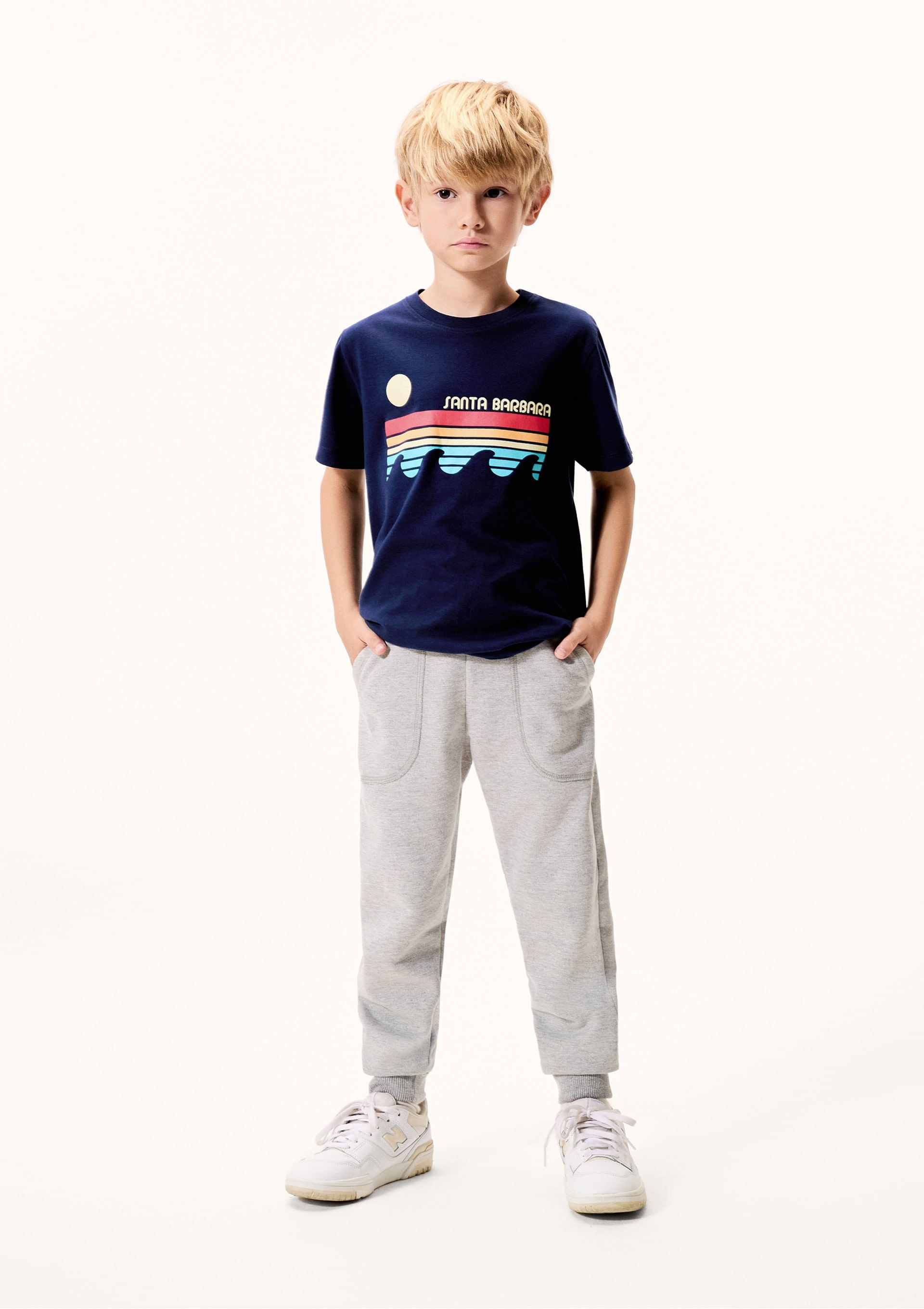 Calça Básica Infantil Menino Em Moletom Peluciado Com Bolso - Cinza