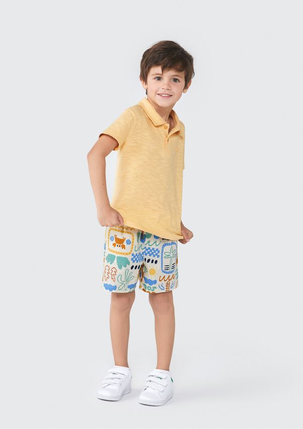 Shorts Infantil Menino Toddler - Bege 001