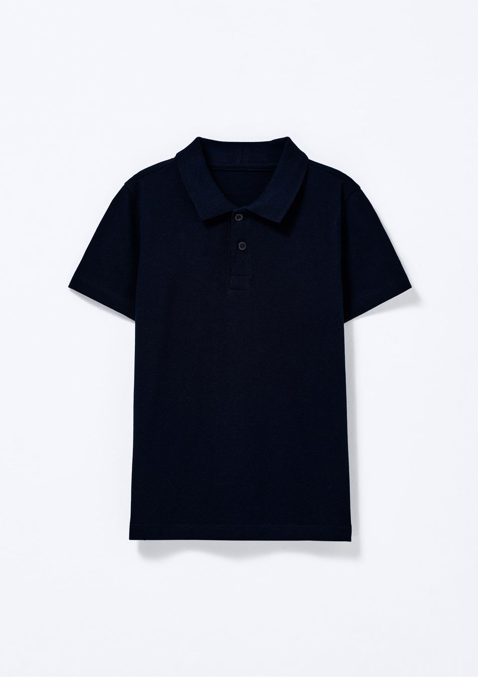 Camisa Polo Infantil Menino Manga Curta em Piquet - Azul
