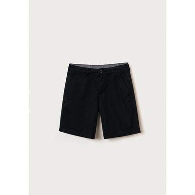 Bermuda Básica Infantil Menino Chino - Preto
