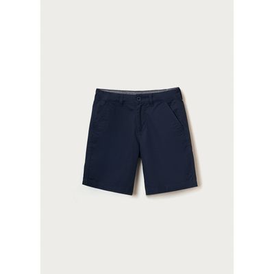 Bermuda Básica Infantil Menino Chino - Azul