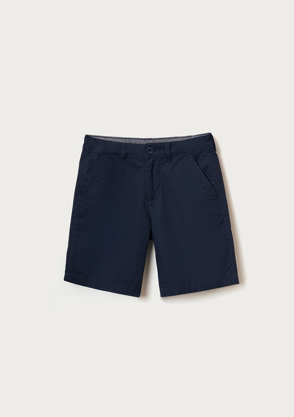 Bermuda Básica Infantil Menino Chino - Azul