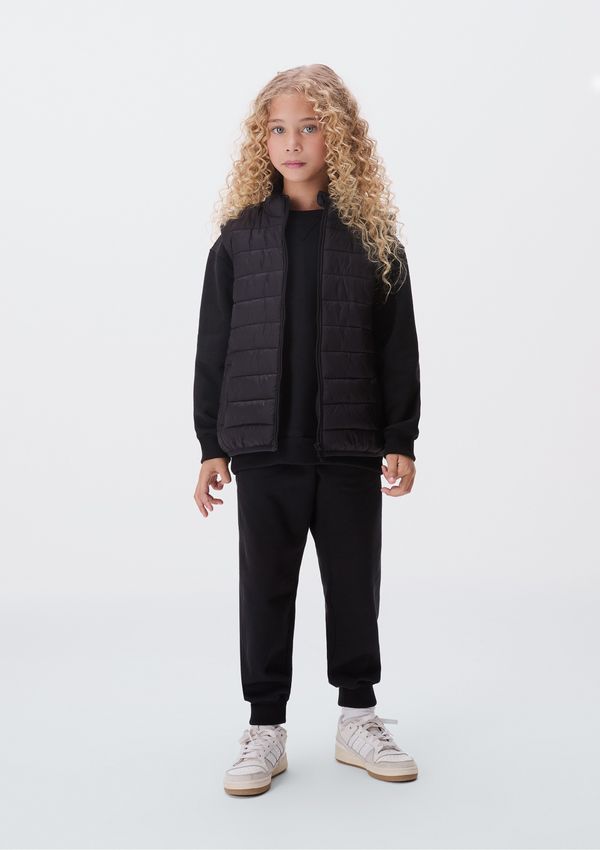 Calça Básica Infantil Unissex Jogger - Preto 012