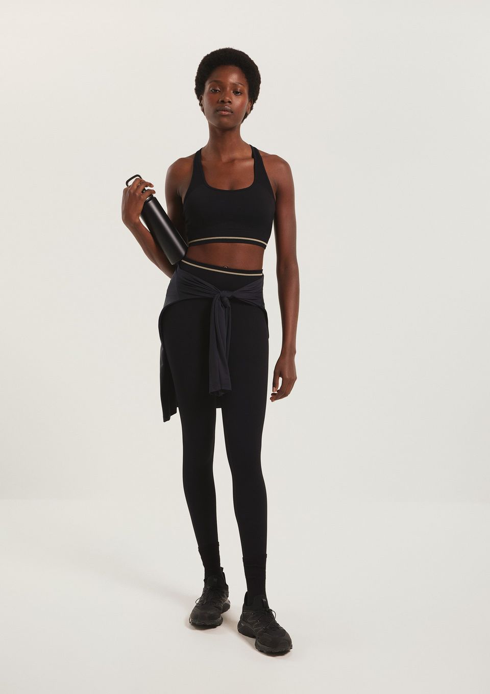 Calça Legging Feminina Sem Costura - Preto