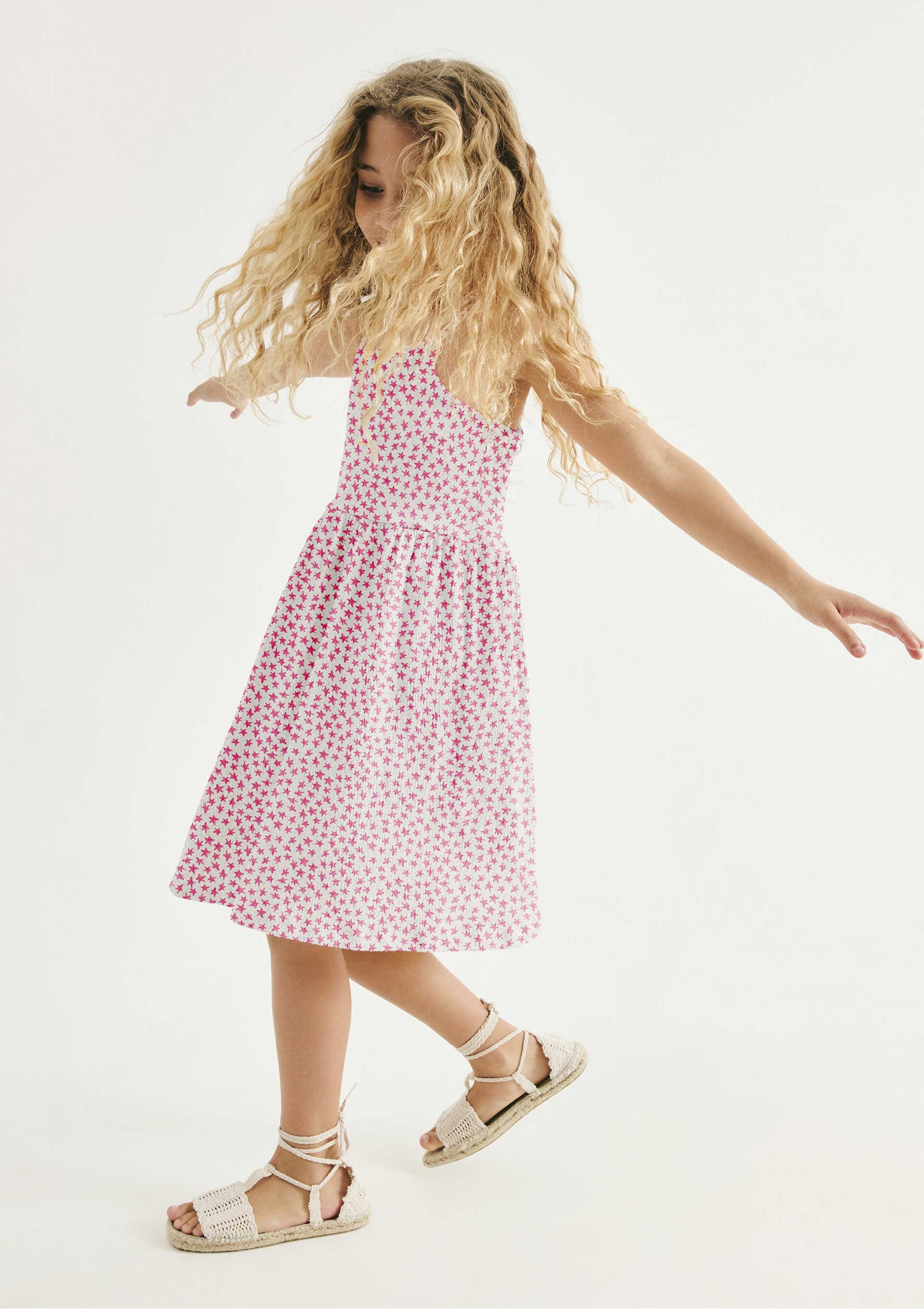 Vestido Infantil Curto Estampado - Rosa — Hering