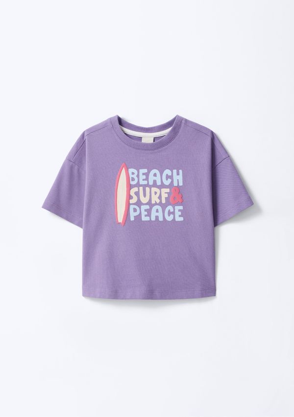 Blusa Infantil Menina Super Cotton Oversized - Roxo 006