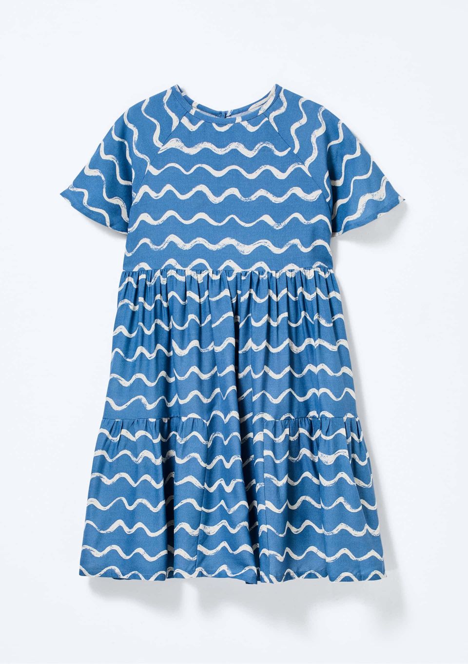 Vestido Infantil Menina Estampado - Azul