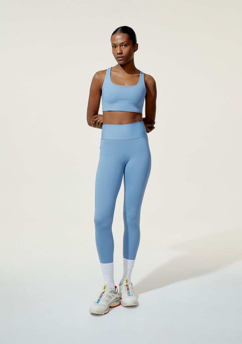 Calça Legging Feminina Esportiva com Fio Lycra® - Azul