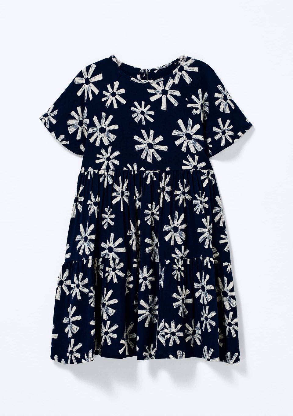 Vestido Infantil Menina Estampado - Azul