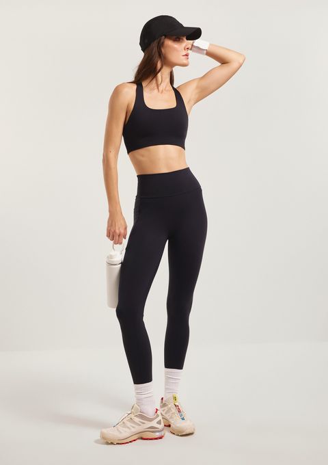 Calça Legging Feminina Esportiva com Fio Lycra® - Preto — Hering