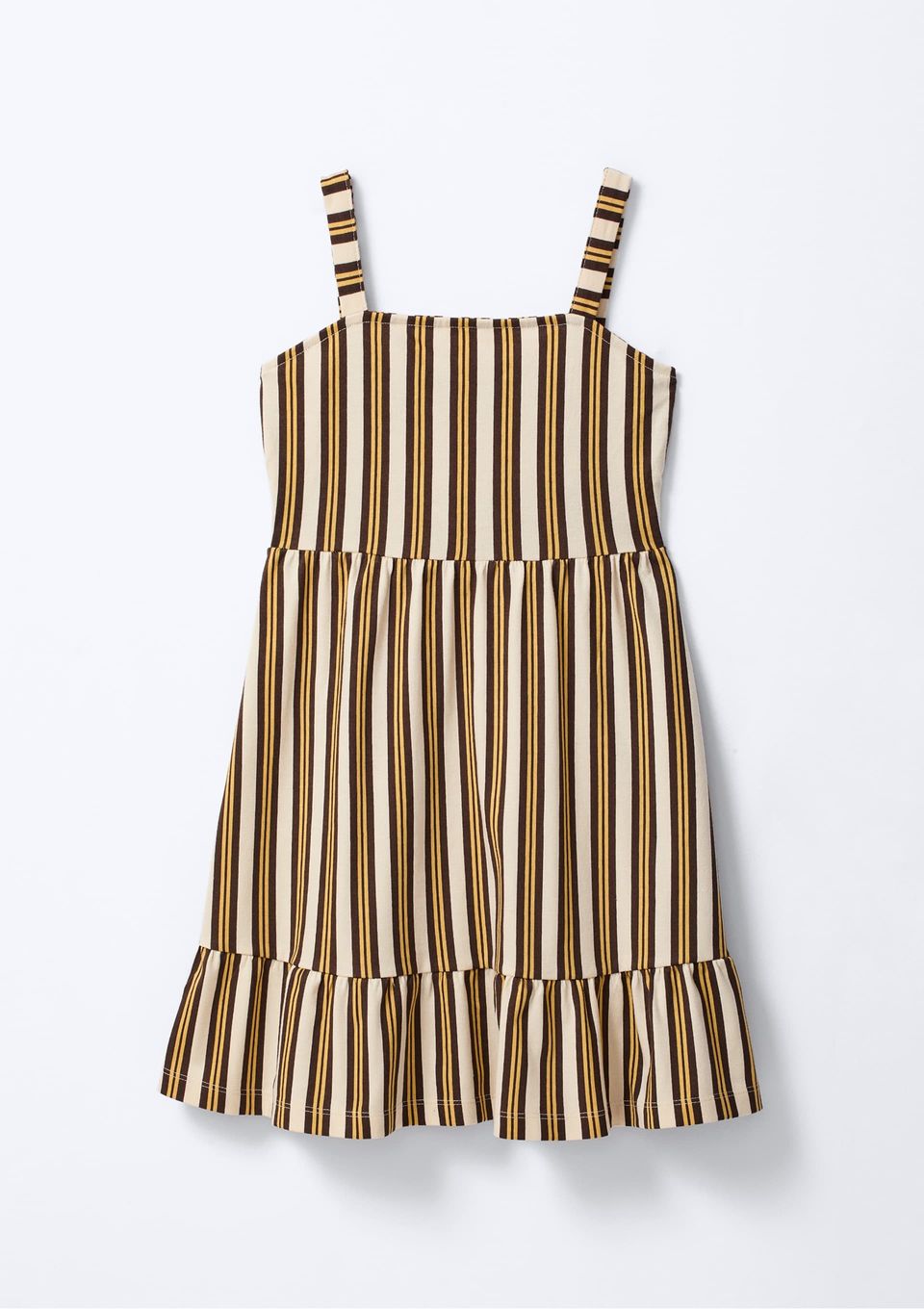 Vestido Curto Infantil  Estampado - Creme