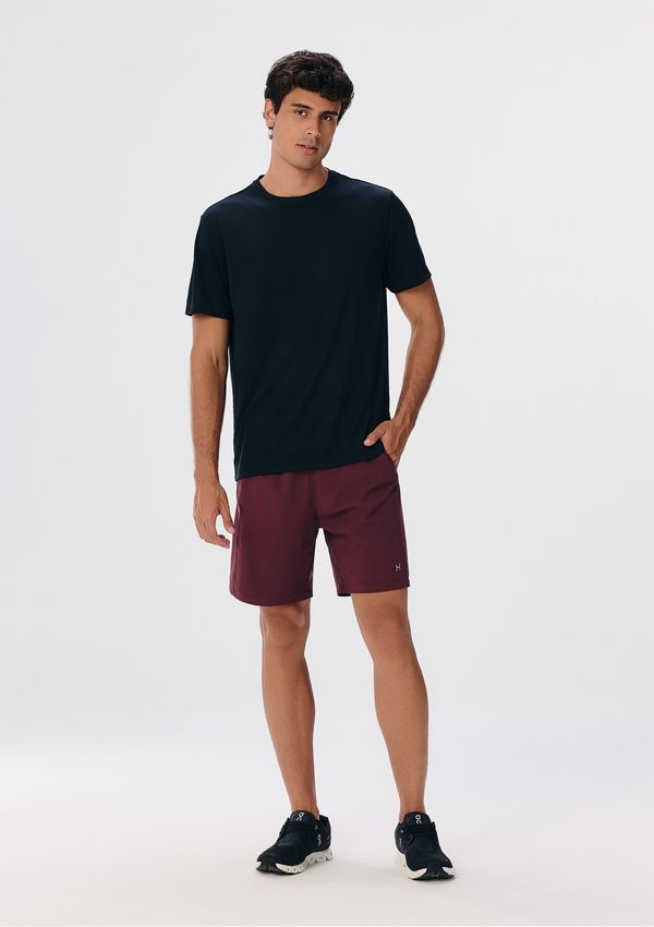 Bermuda Esportiva Masculina Com Recorte - Vinho M