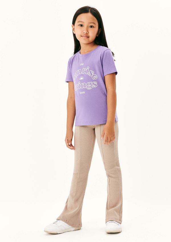 Calça Infantil Menina Flare - Bege 004
