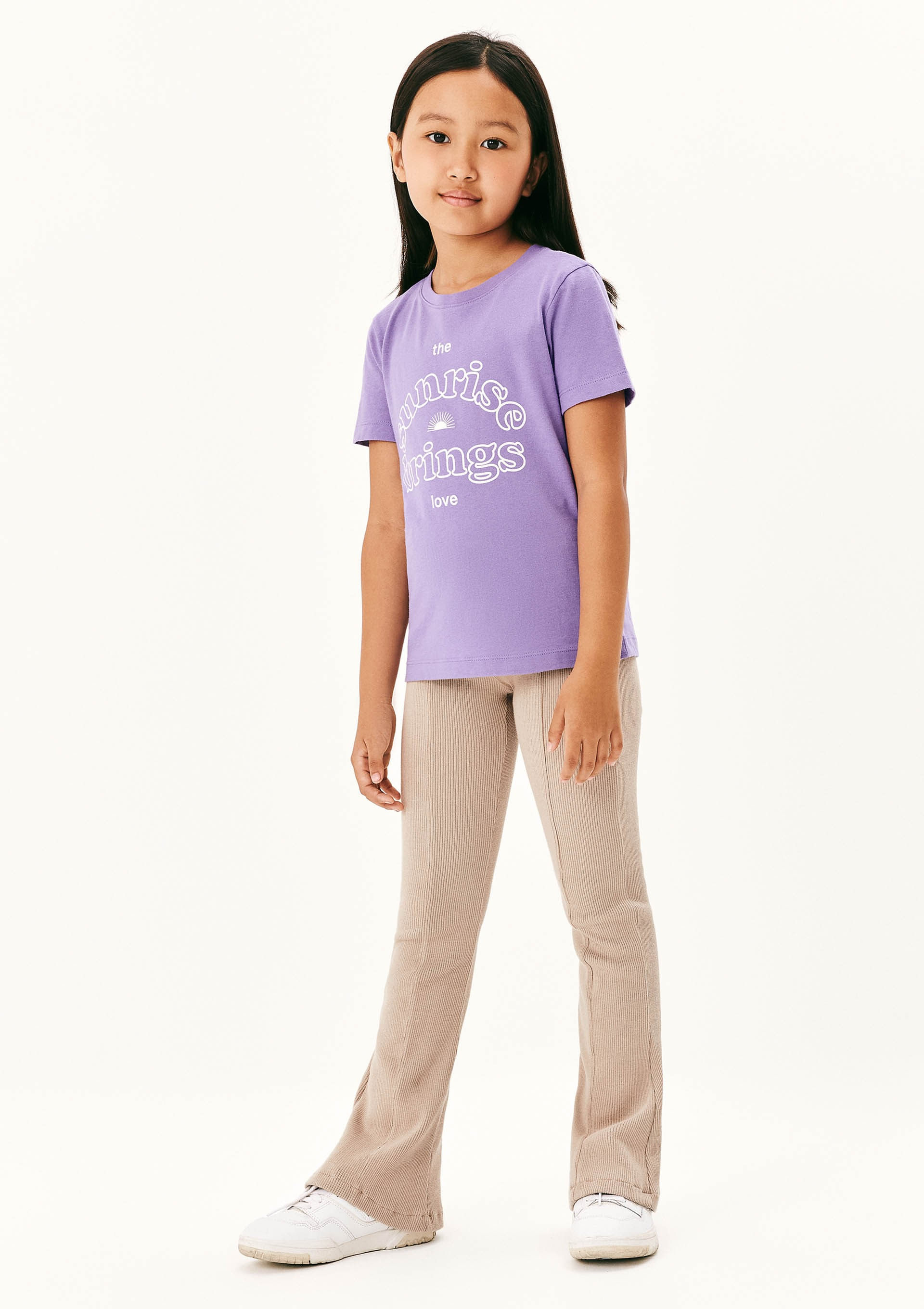 Calça Infantil Menina Flare - Bege