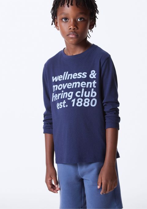 Camiseta Infantil Menino Manga Longa com Estampa Hering Kids - Azul — Hering