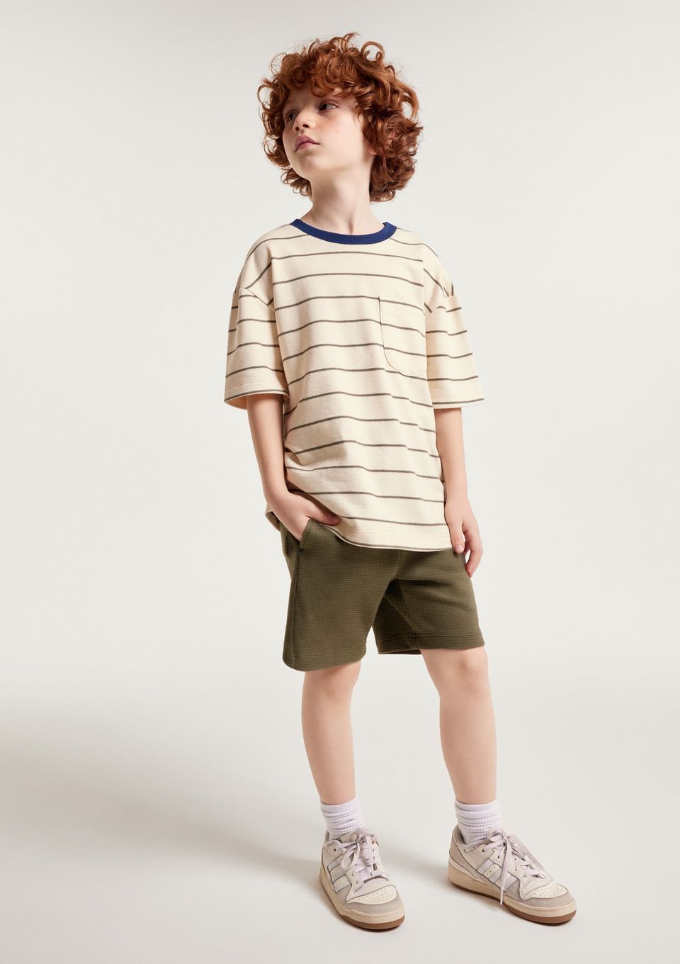 Bermuda Infantil Menino em Interlock - Verde