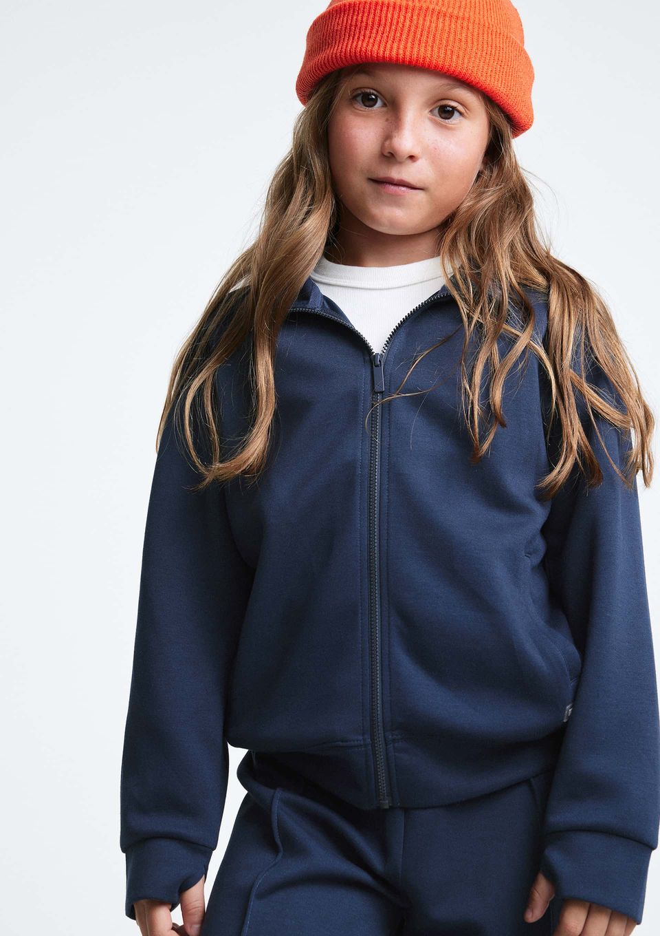 Jaqueta Infantil Unissex em Moletom Neoprene - Azul