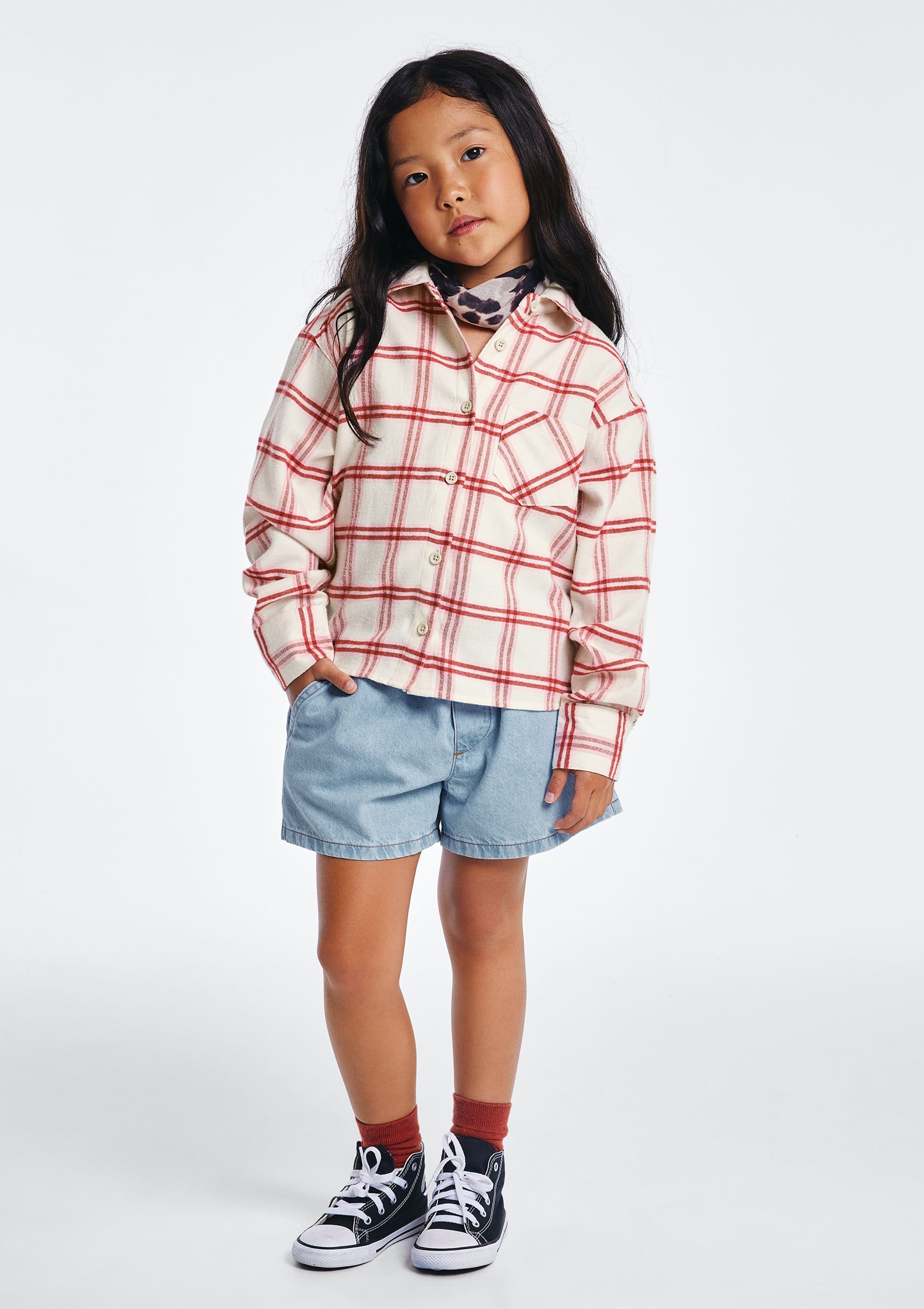 Shorts Jeans Infantil Menina Com Cordão - Azul