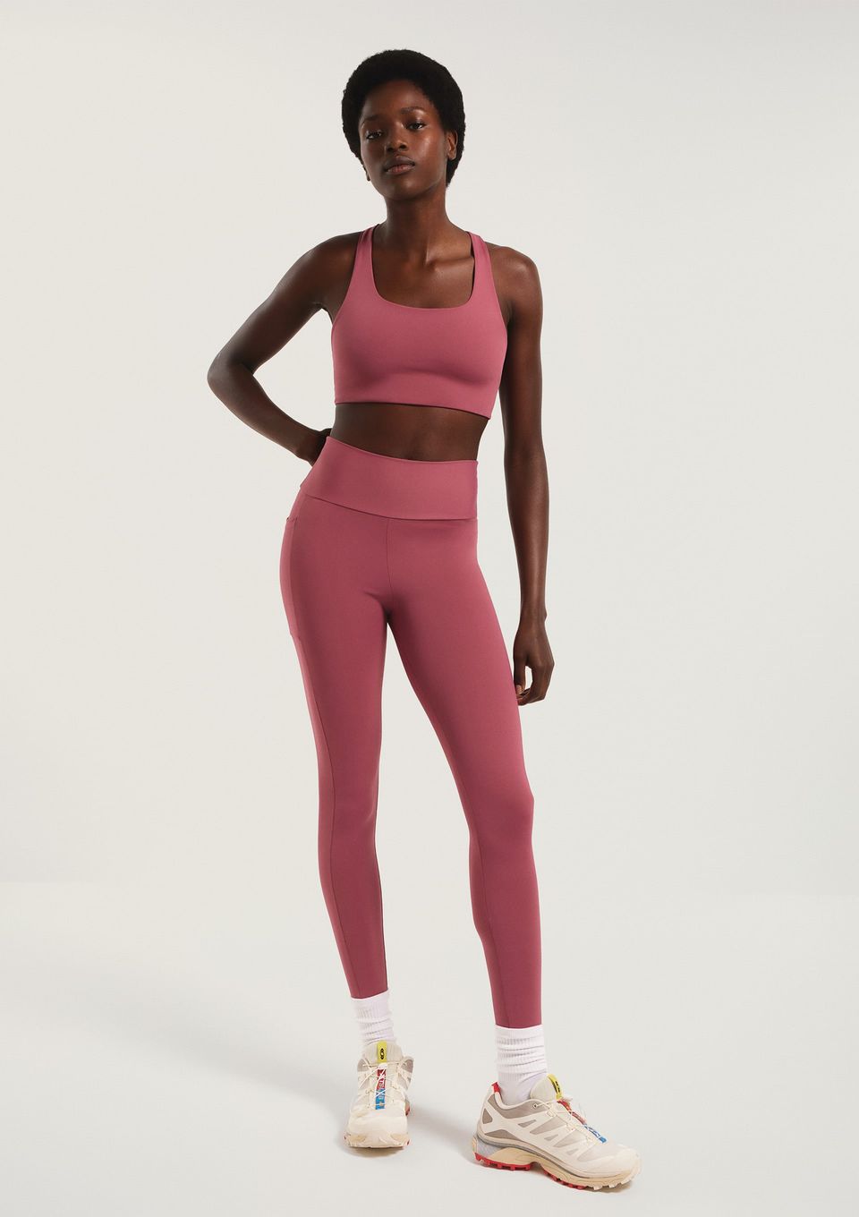 Calça Legging Feminina Esportiva com Fio Lycra® - Rosa