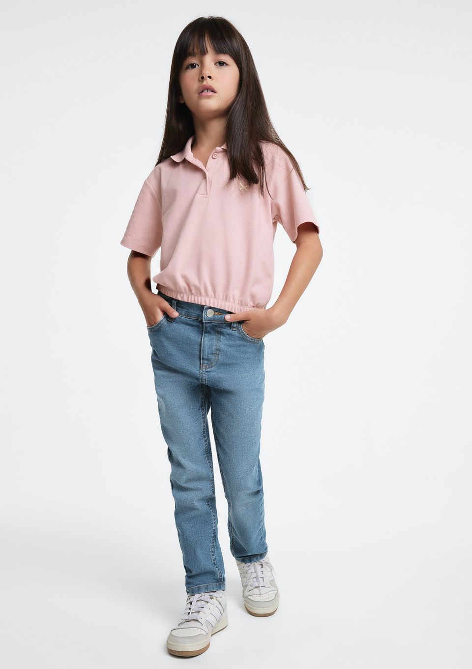 Calça Jeans Infantil Menina Skinny - Azul