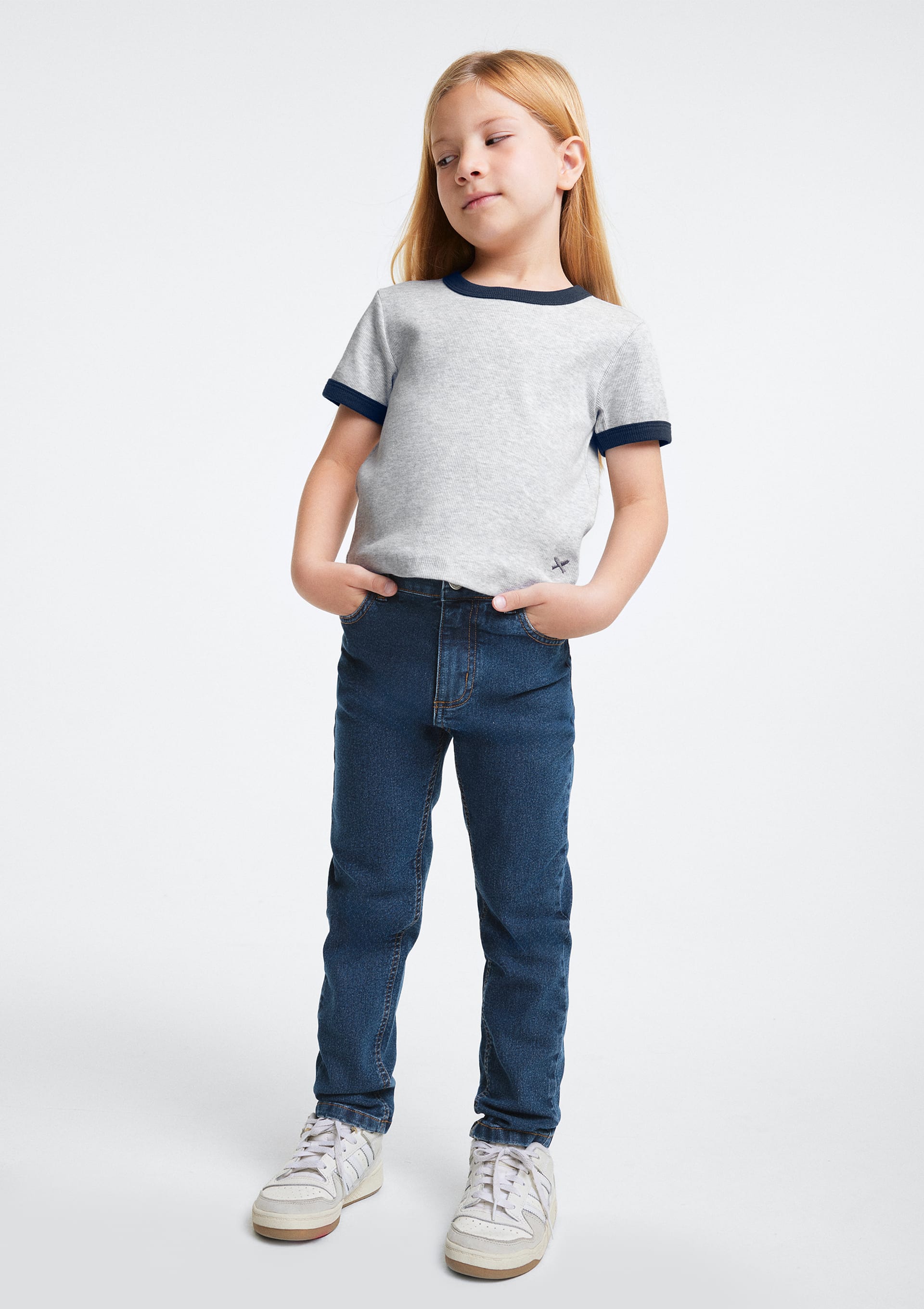 Calça Jeans Infantil Menina Skinny - Azul