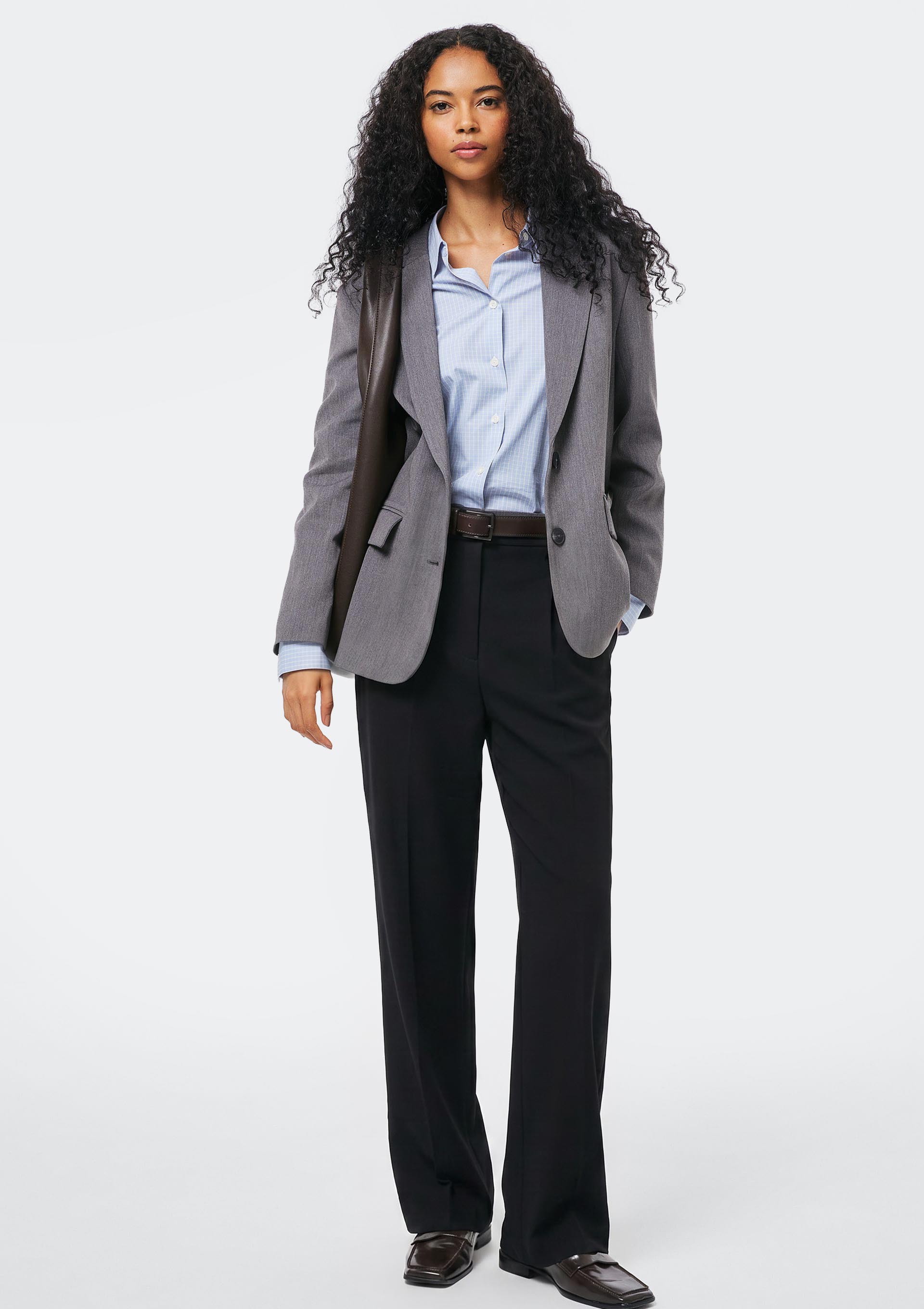 Calça Feminina Alfaiataria Reta - Preto